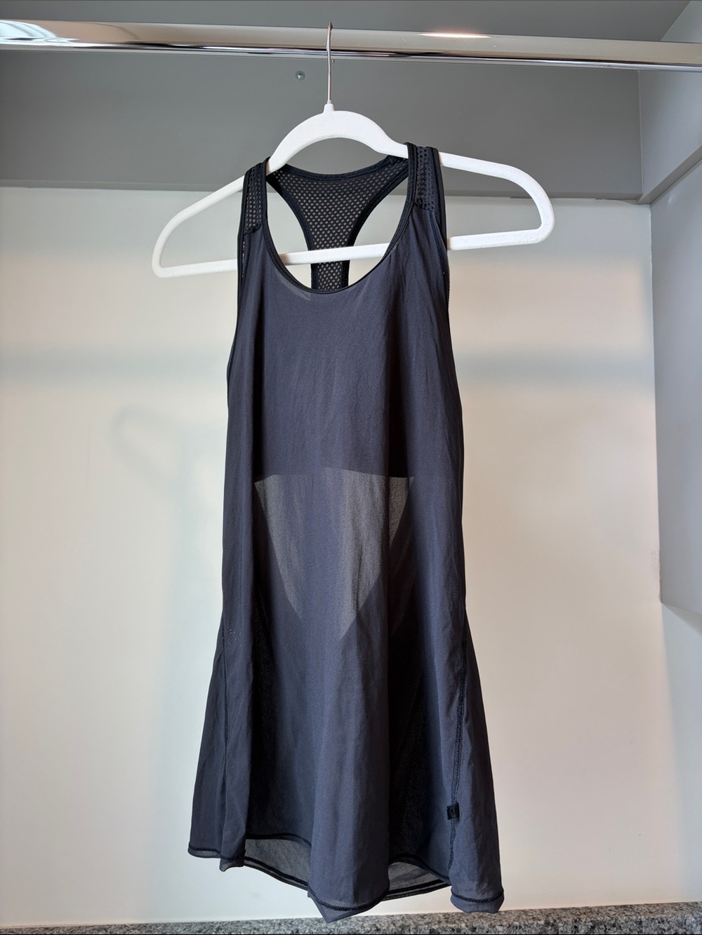 Lululemon Black Mesh Racerback Tank